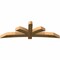 Ekena Millwork Davenport Rough Sawn Timber Gable Bracket, Western Red Cedar, 96"W x 32"H x 6"D x 6"F, 8/12 Pitch GBW096X32X0606DAV00RWR - alternate 3
